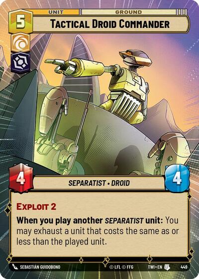 Tactical Droid Commander (Hyperspace) (Twilight of the Republic) Near Mint