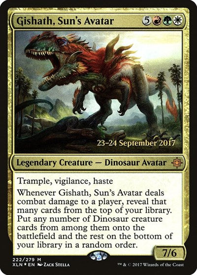 Gishath, Sun's Avatar (Promos: Prerelease Cards) Light Play Foil