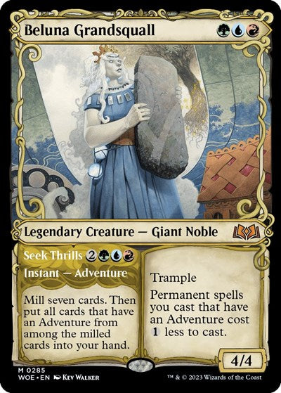 Beluna Grandsquall (Showcase) (Wilds of Eldraine) Light Play Foil
