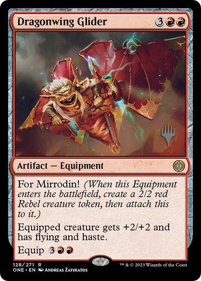 Dragonwing Glider (Promo Pack: Phyrexia: All Will Be One) Light Play Foil