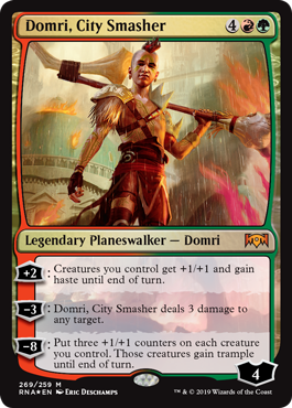 Domri, City Smasher (Ravnica Allegiance) Medium Play Foil