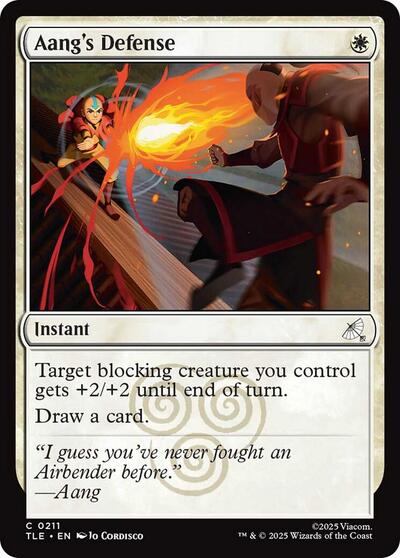Aang's Defense (Avatar: The Last Airbender: Eternal-Legal) Near Mint Foil