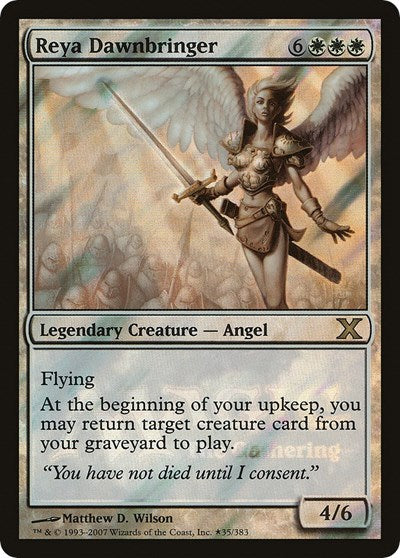 Reya Dawnbringer (Promos: Game Day and Store Championship) Medium Play Foil
