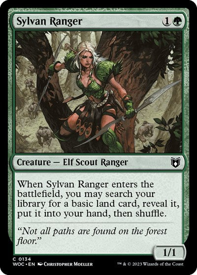 Sylvan Ranger (Commander: Wilds of Eldraine) Near Mint
