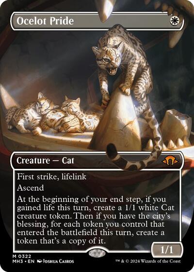 Ocelot Pride (Borderless) (Modern Horizons 3) Light Play