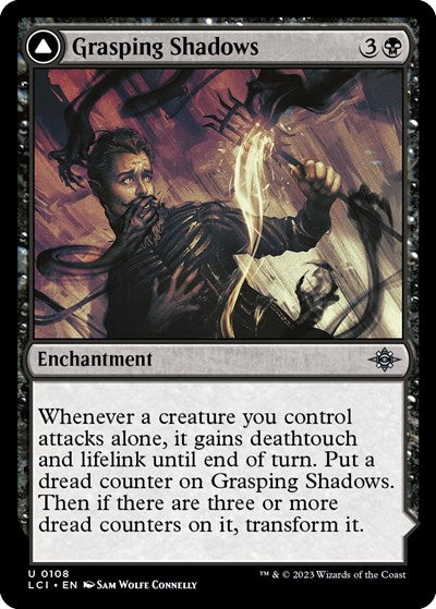 Grasping Shadows (The Lost Caverns of Ixalan) Medium Play Foil