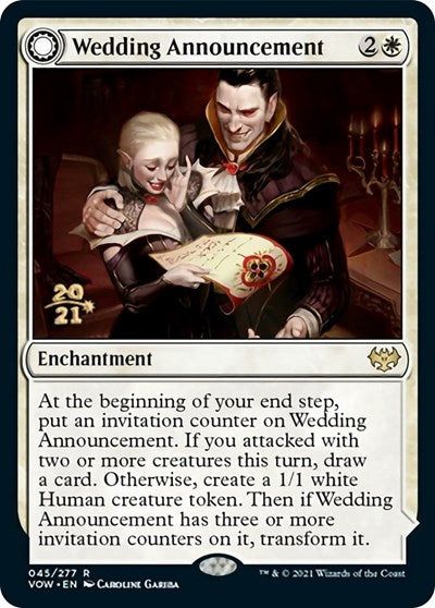 Wedding Announcement // Wedding Festivity (Promos: Prerelease Cards) Medium Play Foil