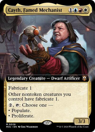 Cayth, Famed Mechanist (Extended Art) (Commander: Modern Horizons 3) Near Mint Foil