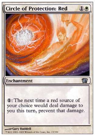 Circle of Protection: Red (8th Edition) Medium Play Foil