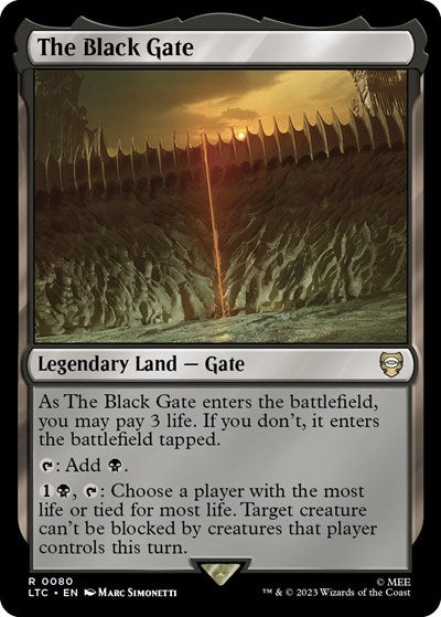 The Black Gate (Commander: The Lord of the Rings: Tales of Middle-earth) Near Mint