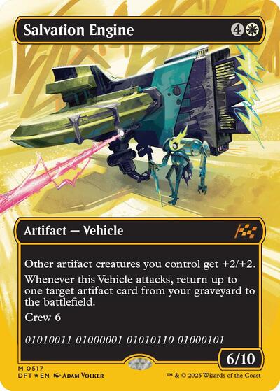 Salvation Engine (Borderless) (First-Place Foil) (Aetherdrift) Near Mint Foil