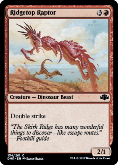 Ridgetop Raptor (Dominaria Remastered) Light Play