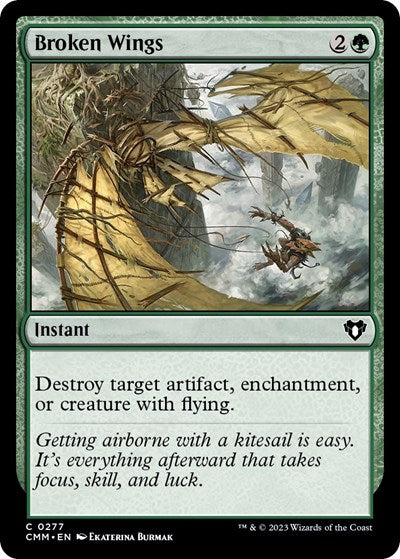 Broken Wings (Commander Masters) Light Play