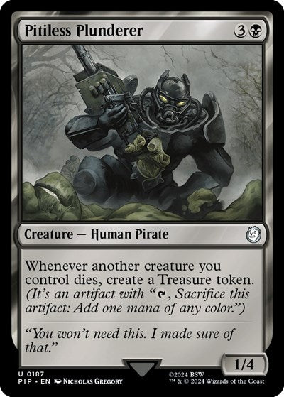Pitiless Plunderer (Universes Beyond: Fallout) Light Play Foil