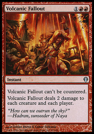 Volcanic Fallout (Archenemy) Light Play