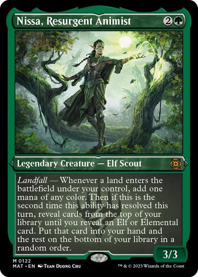 Nissa, Resurgent Animist (Foil Etched) (March of the Machine: The Aftermath) Near Mint Foil