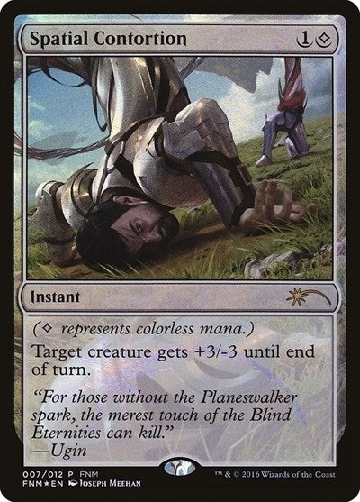 Spatial Contortion (Promos: FNM) Heavy Play Foil