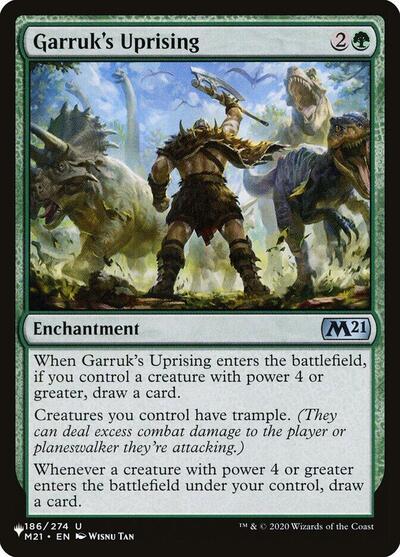 Garruk's Uprising (The List) Light Play