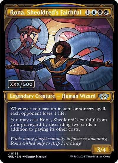 Rona, Sheoldred's Faithful (Serialized) (March of the Machine: Multiverse Legends) Near Mint Foil