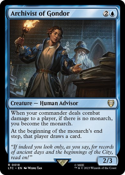 Archivist of Gondor (Commander: The Lord of the Rings: Tales of Middle-earth) Light Play