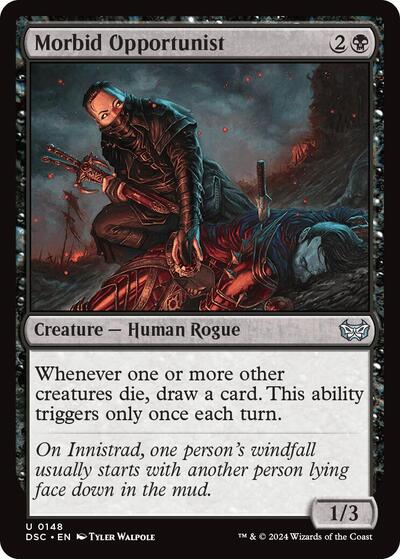 Morbid Opportunist (Commander: Duskmourn: House of Horror) Light Play
