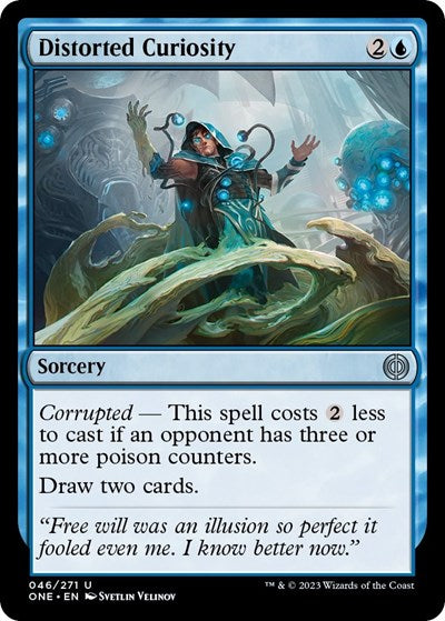 Distorted Curiosity (Phyrexia: All Will Be One) Medium Play Foil