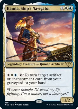 Hanna, Ship's Navigator (Commander: Kamigawa: Neon Dynasty) Medium Play