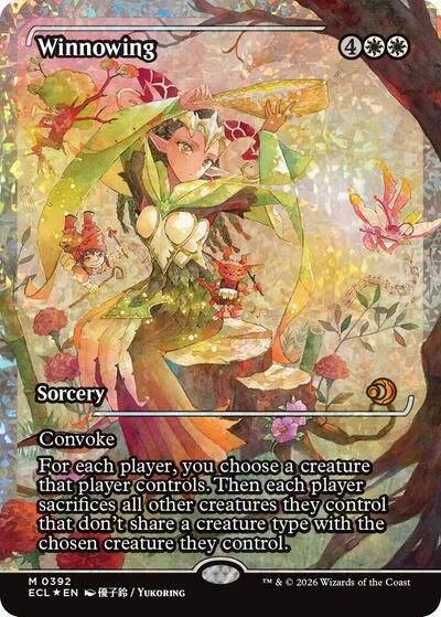 Winnowing (Showcase) (Fracture Foil) (Lorwyn Eclipsed) Near Mint Foil