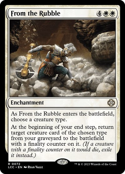 From the Rubble (Commander: The Lost Caverns of Ixalan) Light Play