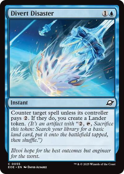 Divert Disaster (Edge of Eternities) Light Play Foil