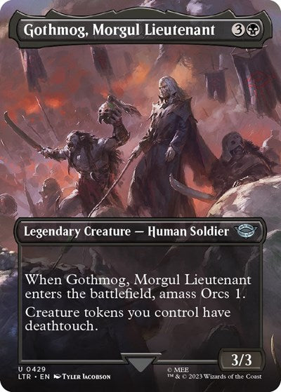 Gothmog, Morgul Lieutenant (Borderless) (Universes Beyond: The Lord of the Rings: Tales of Middle-earth) Light Play Foil