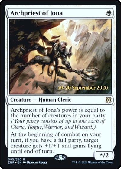 Archpriest of Iona (Promos: Prerelease Cards) Light Play Foil