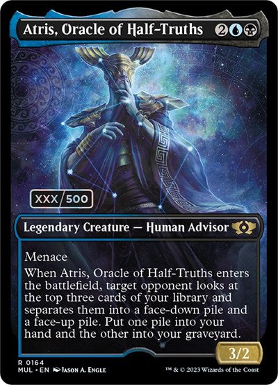 Atris, Oracle of Half-Truths (Serialized) (March of the Machine: Multiverse Legends) Near Mint Foil