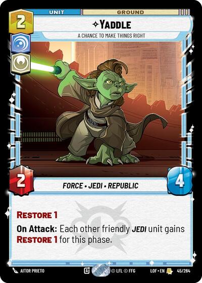 Yaddle A Chance To Make Things Right (Legends of the Force) Near Mint