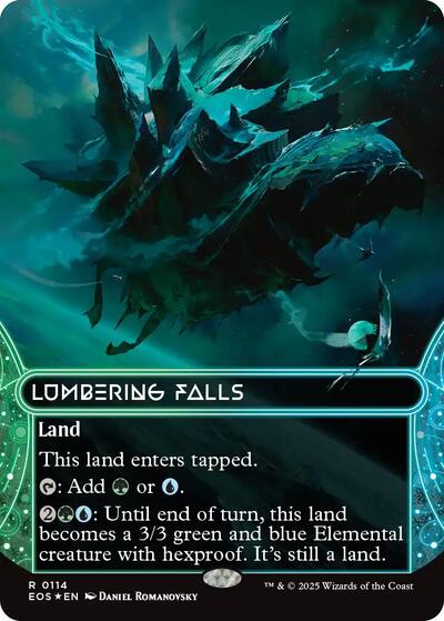 Creeping Tar Pit (0144) (Borderless) (Galaxy Foil) (Stellar Sights) Near Mint Foil