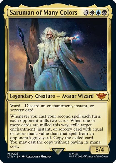 Saruman of Many Colors (Universes Beyond: The Lord of the Rings: Tales of Middle-earth) Near Mint Foil