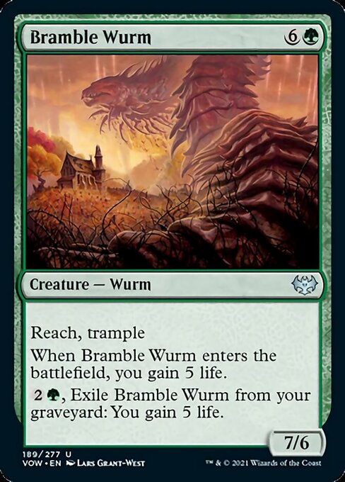 Bramble Wurm (Innistrad: Crimson Vow) Medium Play