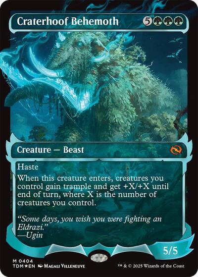 Craterhoof Behemoth (Showcase) (Tarkir: Dragonstorm) Near Mint Foil Japanese