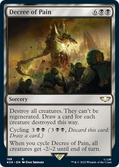 Decree of Pain (Surge Foil) (Universes Beyond: Warhammer 40K) Near Mint Foil