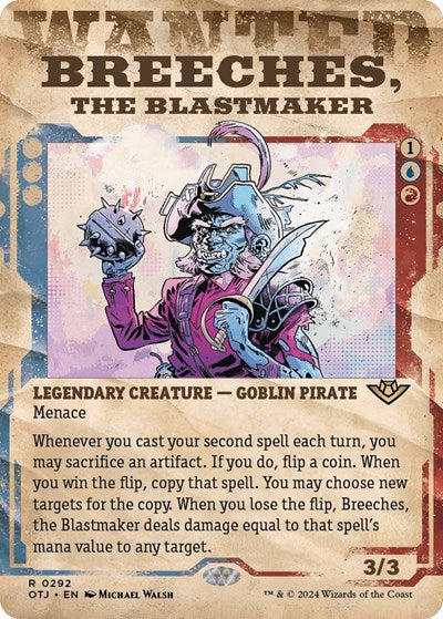 Breeches, the Blastmaker (Showcase) (Outlaws of Thunder Junction) Near Mint Foil