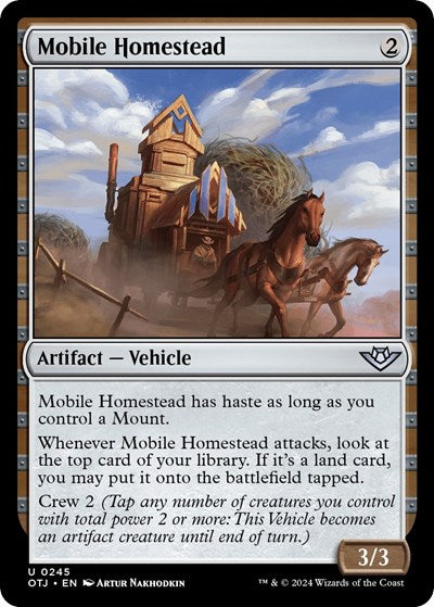 Mobile Homestead (Outlaws of Thunder Junction) Near Mint Foil