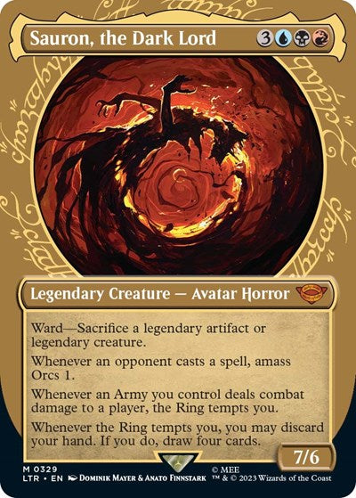 Sauron, the Dark Lord (Showcase) (Universes Beyond: The Lord of the Rings: Tales of Middle-earth) Heavy Play