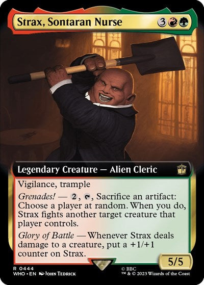 Strax, Sontaran Nurse (Extended Art) (Universes Beyond: Doctor Who) Medium Play Foil