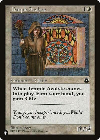 Temple Acolyte (The List) Near Mint