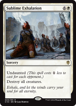 Sublime Exhalation (Commander 2016 Edition) Medium Play