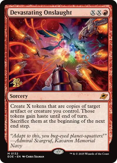 Devastating Onslaught (Promos: Prerelease Cards) Medium Play Foil