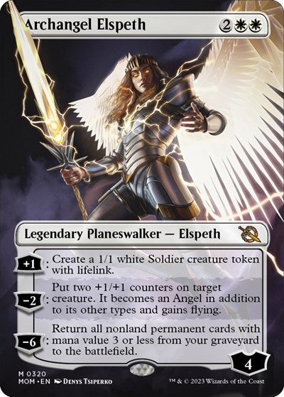 Archangel Elspeth (Borderless) (March of the Machine) Light Play