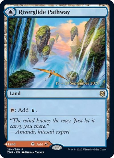 Riverglide Pathway (Promos: Prerelease Cards) Heavy Play Foil