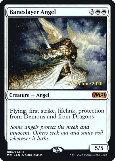 Baneslayer Angel (Promos: Prerelease Cards) Light Play Foil