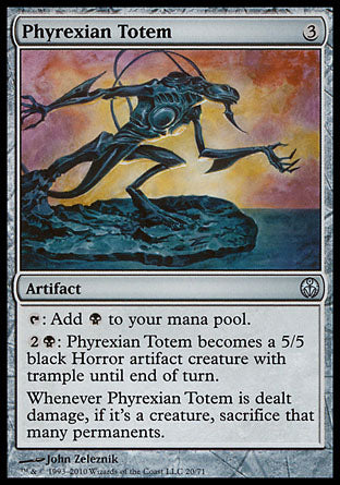 Phyrexian Totem (Duel Decks: Phyrexia vs The Coalition) Medium Play